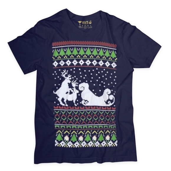 Short Sleeve Ugly Christmas T-Shirt - Picture 1 of 7